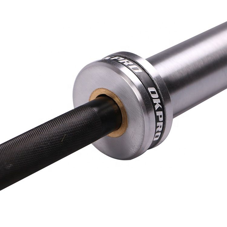 Гриф для кроссфита мужской 20 кг 220 см нагрузка 680 кг OKPRO OK5000-1