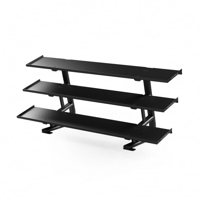 Трехъярусная стойка для гантелей MATRIX Magnum 3-tier Flat-tray Dumbbell Rack MG-A538