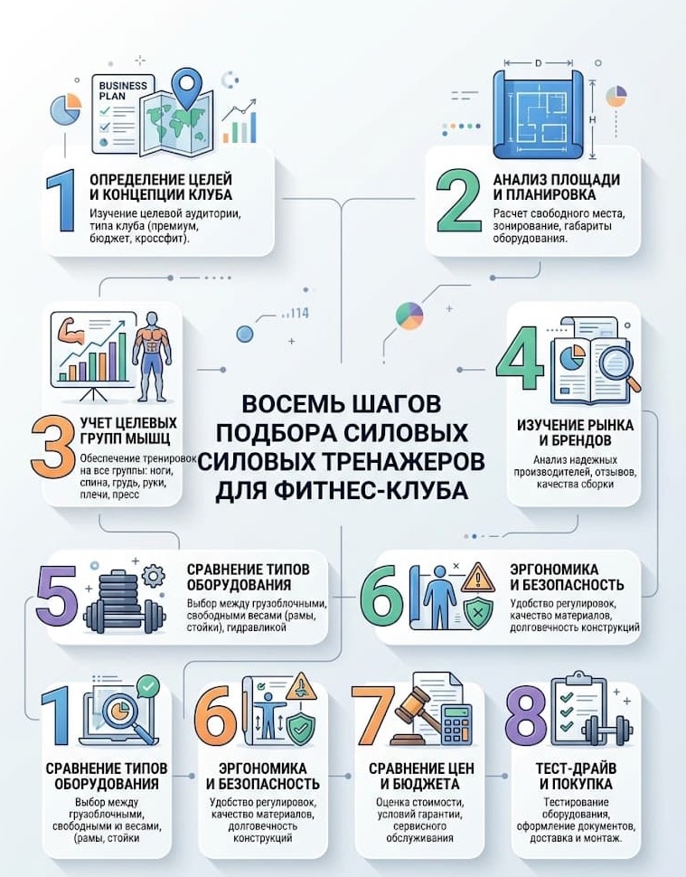 Как выбрать силовые тренажеры для фитнес-клуба Как выбрать силовые тренажеры для фитнес-клуба