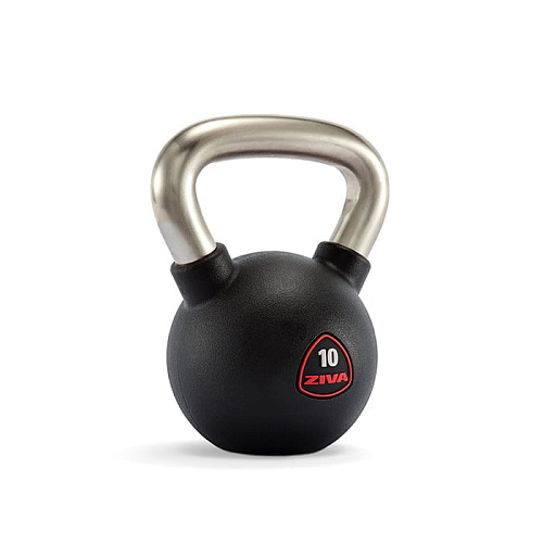 Гири ZIVA 4-40 кг, резиновое покрытие