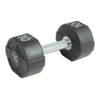 Гантели уретановое покрытие, комплект 12-30кг. (10 пар, шаг 2кг.)
