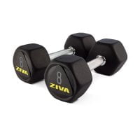 Гантели гексагональные Ziva 1-50 кг серии SL, резиновое покрытие