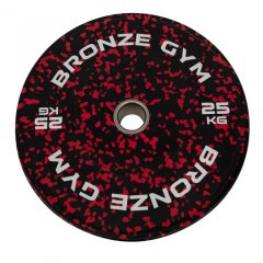 Диск бамперный камуфляж BRONZE GYM BGBMC25 25 кг