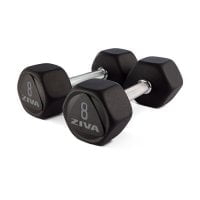 Гантели гексагональные Ziva 1-50 кг серии SL, резиновое покрытие