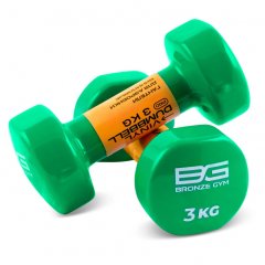 Гантели для аэробики виниловые BRONZE GYM FA-VD3 3 кг (пара)