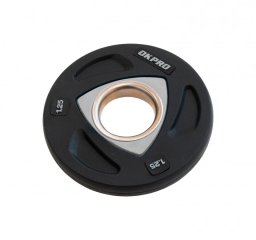 Диск олимпийский полиуретановый 1,25 кг OKPRO серый лого