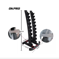 Стойка Okpro для студийных гантелей на 10 пар, серия EXO OK0017A