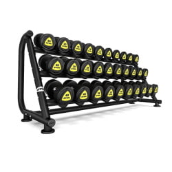 Горизонтальная стойка ZIVA для гантелей, 15 пар 3х ярусная