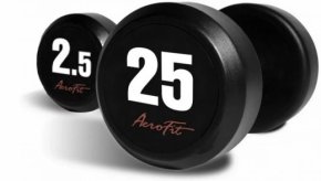 Набор обрезиненных гантелей AEROFIT AFDB2,5-25