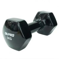 Гантель виниловая Okpro 5 кг серии SL, винил покрытие OK1001A-5