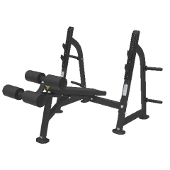 Скамья для жима с отрицательным наклоном BRONZE GYM BR-1013