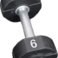 Гантели уретановое покрытие, комплект 12-30кг. (10 пар, шаг 2кг.)