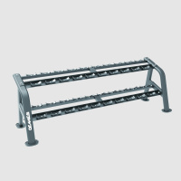 Горизонтальная стойка Oemmebi для гантелей, 10 пар двухъярусная