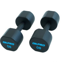 Гантели серии OKPRO, уретановое покрытие, комплект 1-10кг. (10 пар, шаг 1кг.) OK1025C