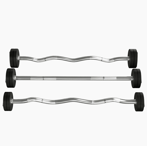 Штанга фиксированная Okpro комплект 10-50 кг серии ZVO, уретановое покрытие OK3007