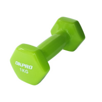 Гантель виниловая Okpro 1 кг серии SL, винил покрытие OK1001A-1
