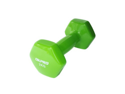 Гантель виниловая Okpro 2 кг серии SL, винил покрытие OK1001A