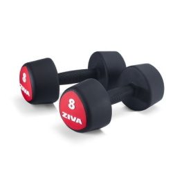 Гантели аэробные ZIVA 1-10 кг, уретановое покрытие