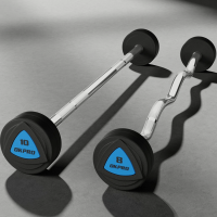 Штанга фиксированная Okpro комплект 10-50 кг серии ZVO, уретановое покрытие OK3007