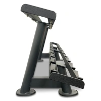 Горизонтальная стойка Okpro для гантелей, 10 пар двухъярусная