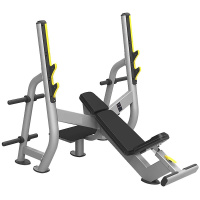 Скамья для жима лежа, с положительным уклоном с приставкой для хранения дисков Multipower PTT0210F