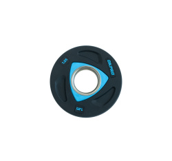 Диск OKPRO серия ZVO 1.25кг с цветной вставкой, уретановое покрытие Диск OKPRO серия ZVO 1.25кг с цветной вставкой, уретановое покрытие