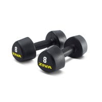 Гантели аэробные ZIVA 1-10 кг, резиновое покрытие