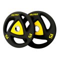 Диски олимпийские полиуретановые TPU OKPRO OK2037А Цветная вставка, фото