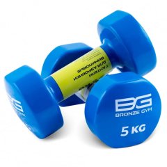 Гантели для аэробики виниловые BRONZE GYM FA-VD5 5 кг (пара)