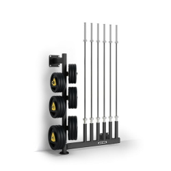 Настенная стойка ZIVA для хранения дисков и грифов (6 шт)