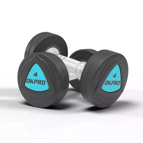 OK1032B Гантели Okpro 2-50 кг кг серии ZVO, уретановое покрытие