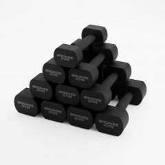 Набор термополиуретановых гантелей BRONZE GYM BGDBTPU01-10 1-10 кг (10 пар)