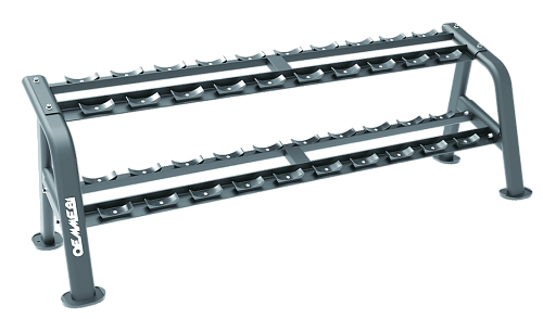 Горизонтальная стойка Oemmebi для гантелей, 10 пар двухъярусная