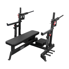 Скамья для жима пауэрлифтерская с механизмом подъема штанги BRONZE GYM AL-321