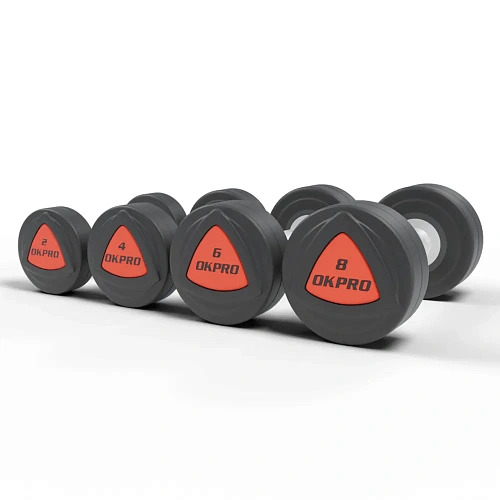 OK1032B Гантели Okpro 2-50 кг кг серии ZVO, уретановое покрытие