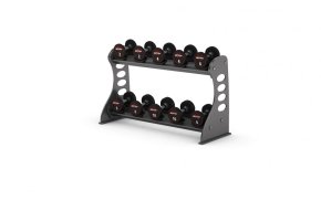 Стойка для гантелей с резиновыми держателями GYM80 Sygnum Basic Dumbell Rack with 10 rubber holders 4056