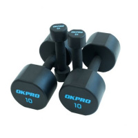 Гантели серии OKPRO, уретановое покрытие, комплект 1-10кг. (10 пар, шаг 1кг.) OK1025C