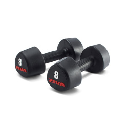 Гантели аэробные ZIVA 1-10 кг, резиновое покрытие