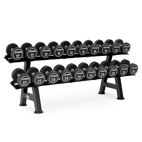 Горизонтальная стойка ZIVA для гантелей, 10 пар XP