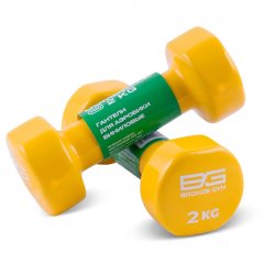 Гантели для аэробики виниловые BRONZE GYM 2 кг (пара)