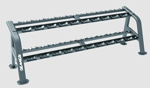 Горизонтальная стойка Oemmebi для гантелей, 10 пар двухъярусная