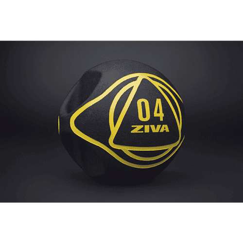 Медбол ZIVA Medicine Ball с ручками, 3-6 кг